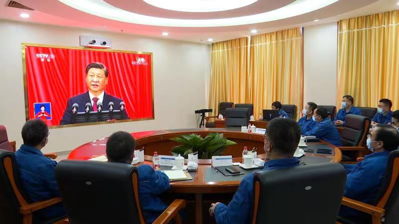 學(xué)習(xí)黨的二十大專報：中沙石化組織收看黨的二十大開幕盛況