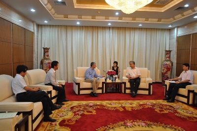 市商務委主任王樹培會見西麥斯亞洲區總裁